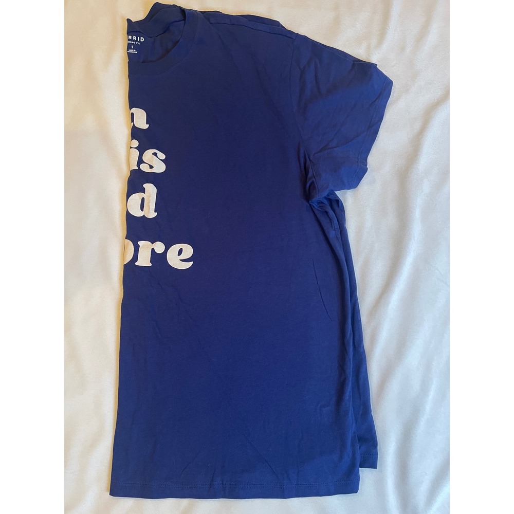 Torrid Womens Plus Size 1 Graphic T-Shirt Blue Im This And More Relaxed Fit Tee - Picture 7 of 7